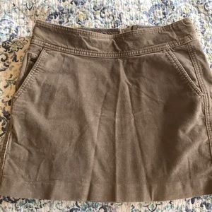 Tan corduroy skirt